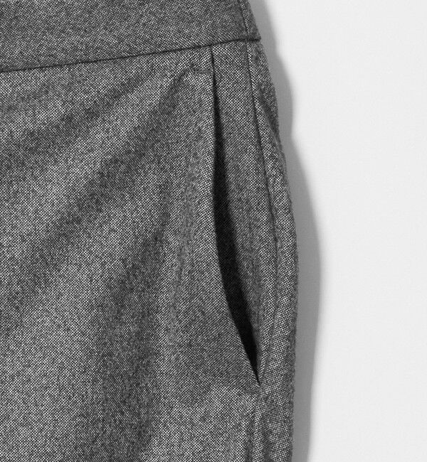 UNITED ARROWS「フランネル ノープリーツ パンツ UA COZY ウォッシャブル ヨコストレッチ」|スラックス|