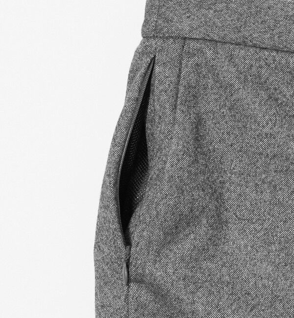 UNITED ARROWS「フランネル ノープリーツ パンツ UA COZY ウォッシャブル ヨコストレッチ」|スラックス|