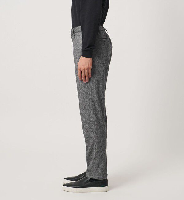 UNITED ARROWS「フランネル ノープリーツ パンツ UA COZY ウォッシャブル ヨコストレッチ」|スラックス|