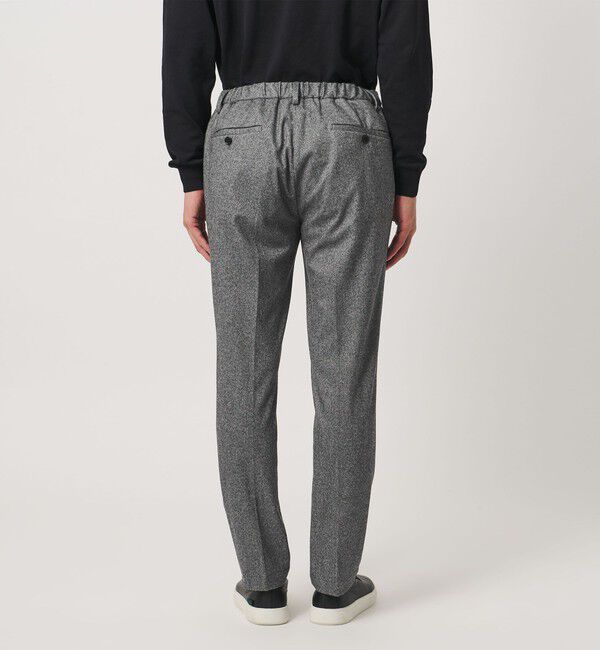 UNITED ARROWS「フランネル ノープリーツ パンツ UA COZY ウォッシャブル ヨコストレッチ」|スラックス|