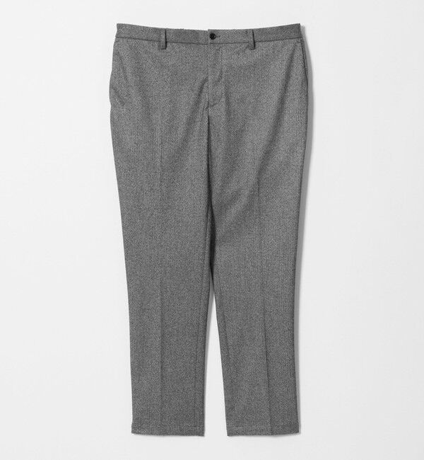 UNITED ARROWS「フランネル ノープリーツ パンツ UA COZY ウォッシャブル ヨコストレッチ」|スラックス|