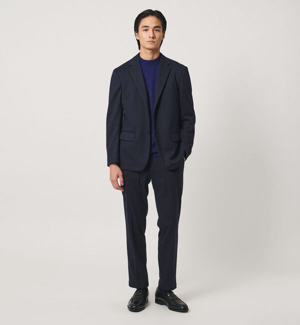 UNITED ARROWS「ハウンドトゥース シングル 2ボタン テーラードジャケット UA COZY ウォッシャブル ヨコストレッチ」|テーラードジャケット|