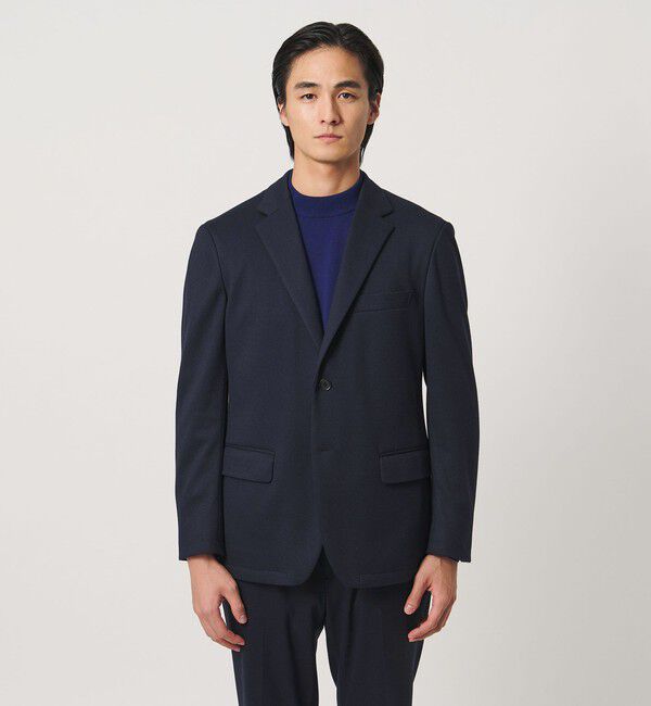 UNITED ARROWS「ハウンドトゥース シングル 2ボタン テーラードジャケット UA COZY ウォッシャブル ヨコストレッチ」|テーラードジャケット|