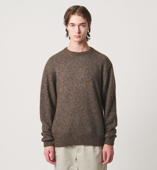 UNITED ARROWS「デラべ ヘアリー クルーネック ニット」|ニット・セーター|