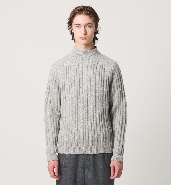 UNITED ARROWS「ワイドリブ ボトルネック ニット」|ニット・セーター|