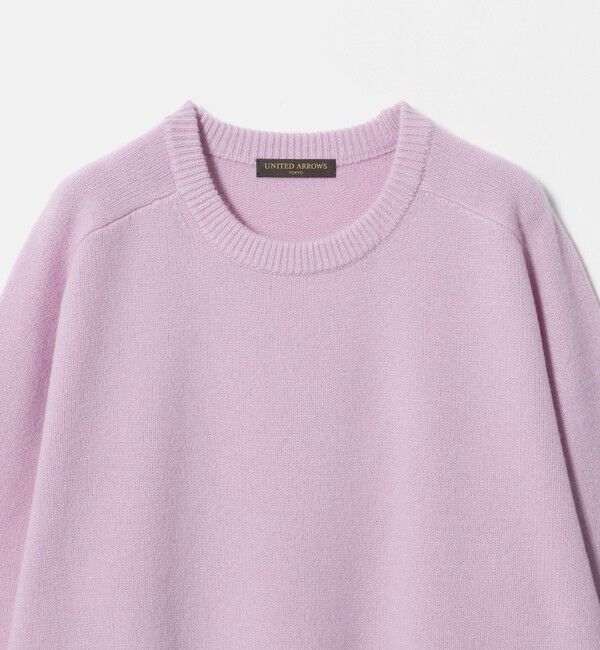 UNITED ARROWS「ウール/カシミヤ ミドルゲージ クルーネック ニット」|ニット・セーター|