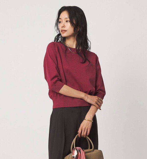 UNITED ARROWS green label relaxing「フォルム スリーブ プルオーバー ニット」|ニット・セーター|