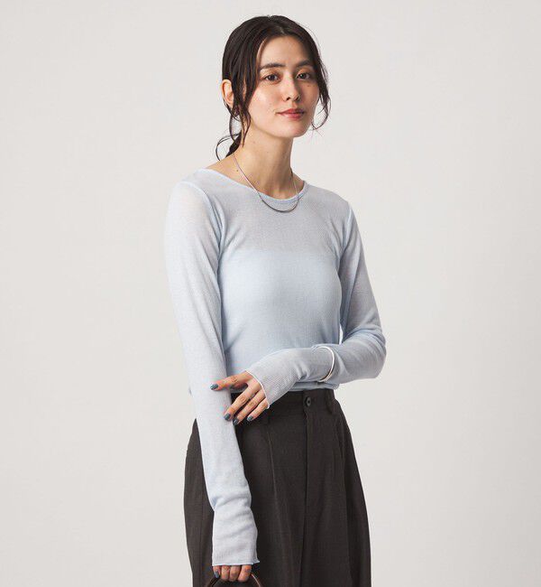 UNITED ARROWS green label relaxing「［size SHORTあり］テレコ クルーネック プルオーバー」|Tシャツ・カットソー|