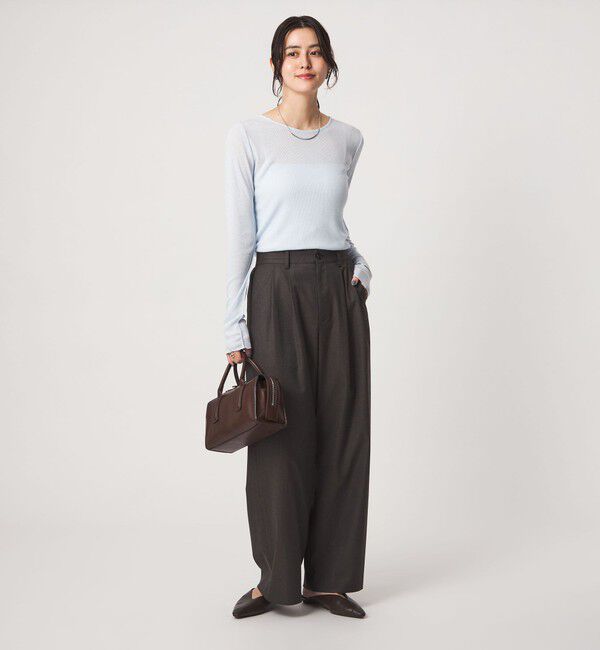 UNITED ARROWS green label relaxing「［size SHORTあり］テレコ クルーネック プルオーバー」|Tシャツ・カットソー|