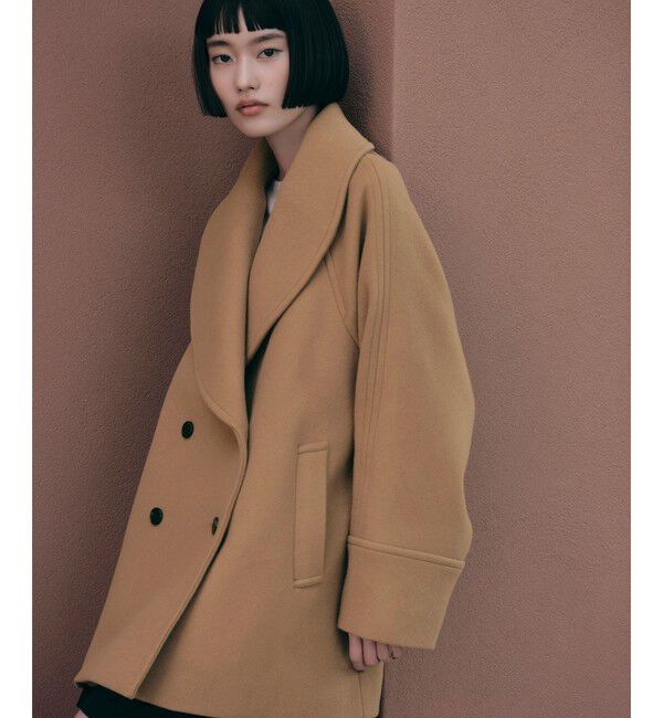 EMMEL REFINES「＜EMMEL REFINES＞EM ショールカラー ダブルボタン コート」|その他|BEIGE