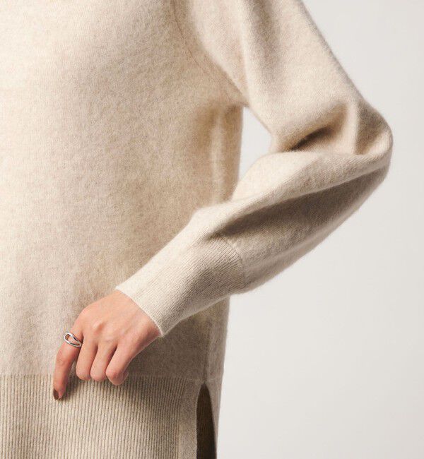 UNITED ARROWS green label relaxing「FOXブレンド フォルム Vネック ニット」|ニット・セーター|