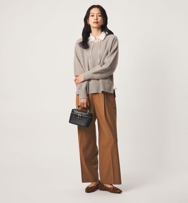 UNITED ARROWS green label relaxing「FOXブレンド フォルム Vネック ニット」|ニット・セーター|
