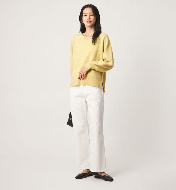 UNITED ARROWS green label relaxing「FOXブレンド フォルム Vネック ニット」|ニット・セーター|