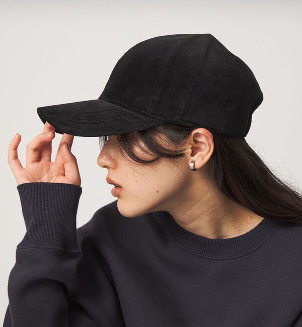 UNITED ARROWS green label relaxing「コーデュロイ キャップ 2 UVカット」|キャップ・キャスケット|BLACK