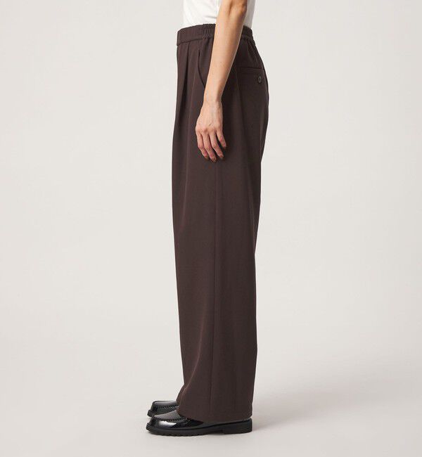UNITED ARROWS green label relaxing「［size SHORT/TALLあり］オルマイ ウラキモウ ワイド パンツ ダークブラウン ネイビー」|その他|