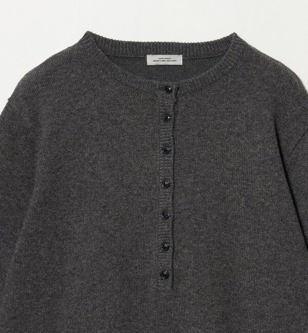 UNITED ARROWS green label relaxing「【WEB限定】＜at ease＞ヘンリーネック ニット プルオーバー」|ニット・セーター|