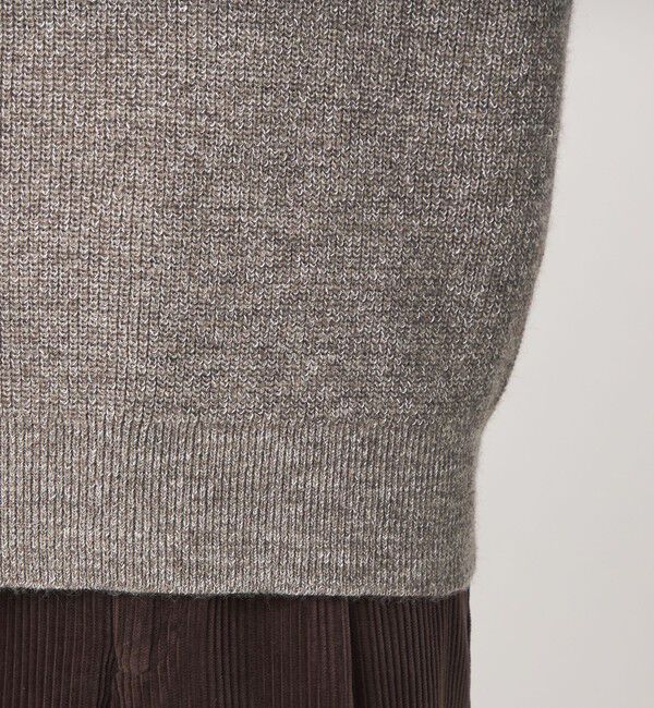 UNITED ARROWS green label relaxing「FINE BASIC シェットランドウール Vネック ニット」|ニット・セーター|