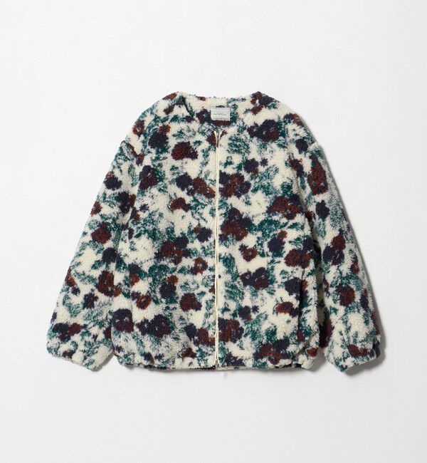 UNITED ARROWS green label relaxing「【WEB限定】＜at ease＞ボア ノーカラー フラワー ブルゾン」|その他|