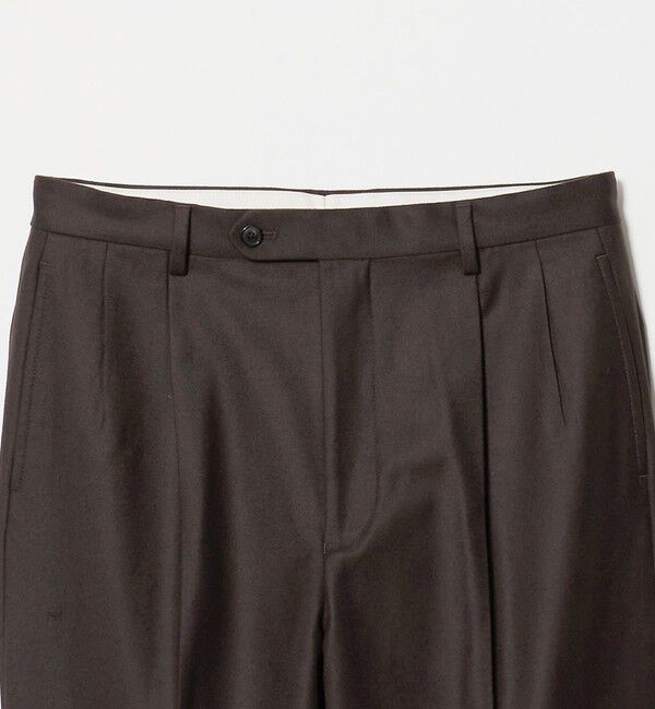 UNITED ARROWS green label relaxing「GLR CLOTH フラノ RLX/RG 2プリーツ スラックス セットアップパンツ」|スラックス|