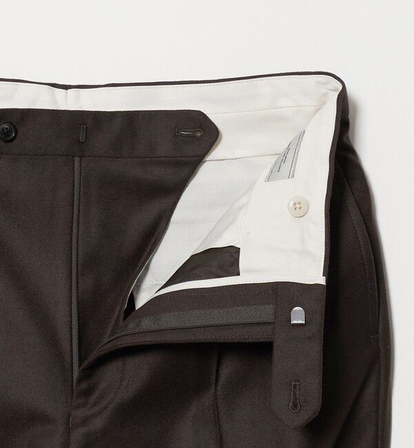 UNITED ARROWS green label relaxing「GLR CLOTH フラノ RLX/RG 2プリーツ スラックス セットアップパンツ」|スラックス|