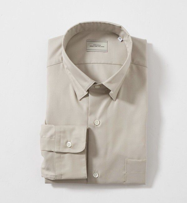 UNITED ARROWS green label relaxing「エブリット コットンツイル ブラッシュ スナップ ボタンダウン シャツ -イージーアイロン-」|シャツ・ブラウス|