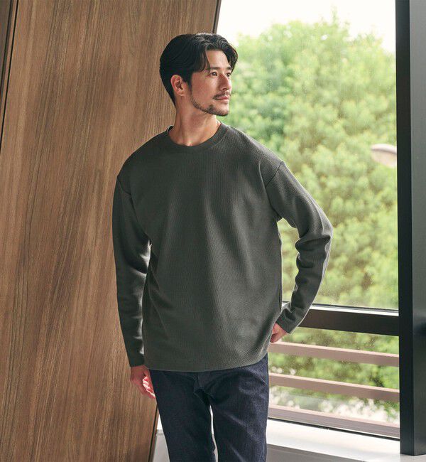 BEAUTY&YOUTH UNITED ARROWS「【WEB限定 WARDROBE SMART】エアリー カノコ  カットソー 【抗菌・防臭】」|Tシャツ・カットソー|