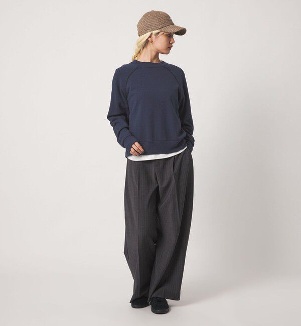 BEAUTY&YOUTH UNITED ARROWS「コットン 裏毛 スウェット ラグラン プルオーバー」|スウェット・ジャージ|NAVY