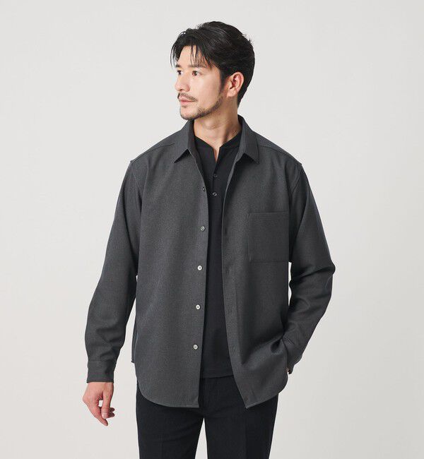 BEAUTY&YOUTH UNITED ARROWS「【WEB限定 WARDROBE SMART】ウールライク シャツ」|シャツ・ブラウス|