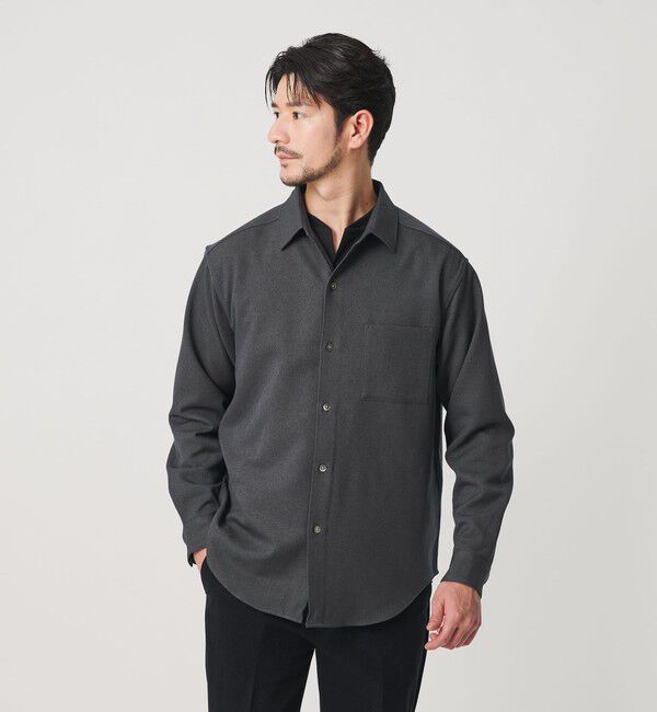 BEAUTY&YOUTH UNITED ARROWS「【WEB限定 WARDROBE SMART】ウールライク シャツ」|シャツ・ブラウス|