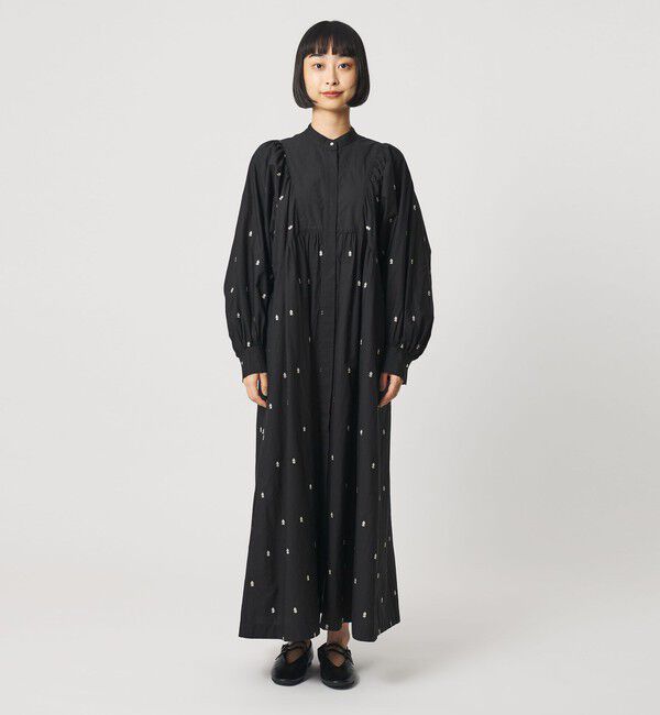 BEAUTY&YOUTH UNITED ARROWS「＜ne Quittez pas＞エンブロイダリー ギャザー ワンピース」|ワンピース|