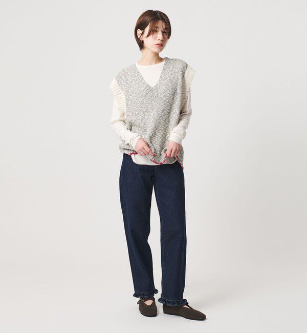 BEAUTY&YOUTH UNITED ARROWS「【別注】＜＋81BRANCA＞Vネック ニット ベスト」|ベスト・ジレ|