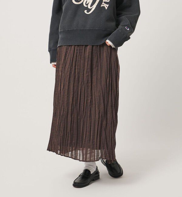 BEAUTY&YOUTH UNITED ARROWS「ポリエステル チェック プリーツスカート」|スカート|