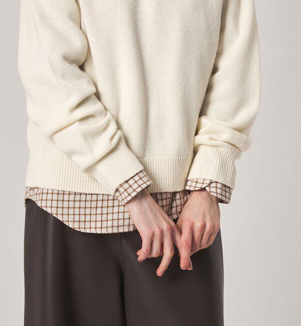 STEVEN ALAN「＜Steven Alan＞ウール カシミヤ ポロカラー ニット」|ニット・セーター|