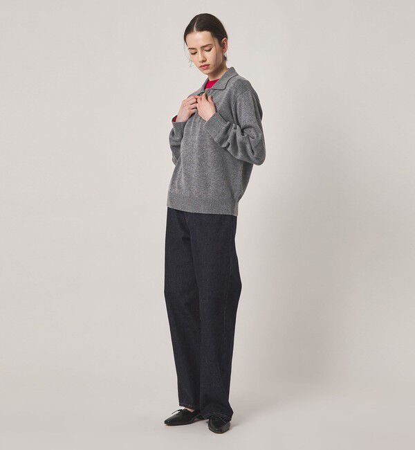 STEVEN ALAN「＜Steven Alan＞ウール カシミヤ ポロカラー ニット」|ニット・セーター|