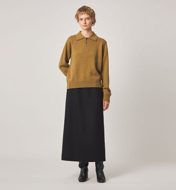 STEVEN ALAN「＜Steven Alan＞ウール カシミヤ ポロカラー ニット」|ニット・セーター|