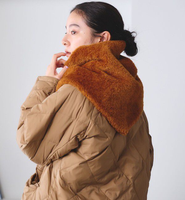 BEAUTY&YOUTH UNITED ARROWS「トライアングル フェイクファー インサート マフラー」|マフラー|