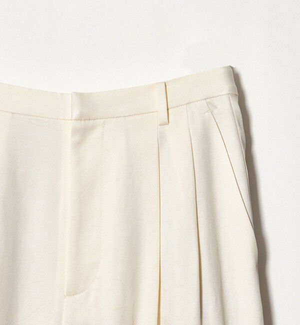 BEAUTY&YOUTH UNITED ARROWS「毛ブレンド バックラップ タックパンツ」|チノ|