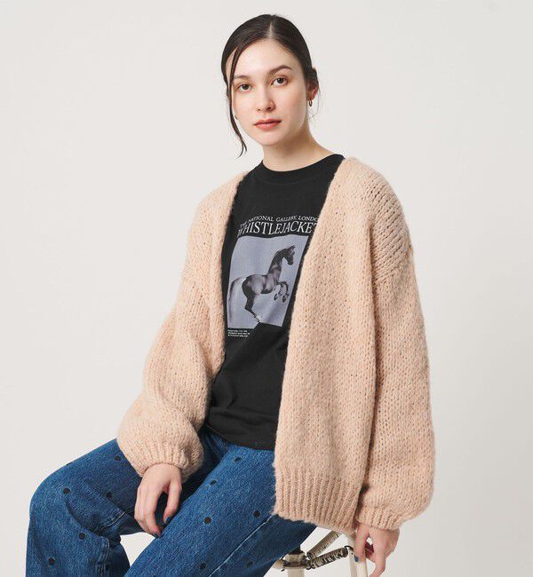 BEAUTY&YOUTH UNITED ARROWS「【別注】＜TRICOTS JEAN MARC＞ミドルゲージ ノーボタン カーディガン」|カーディガン|