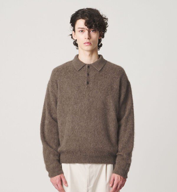 BEAUTY&YOUTH UNITED ARROWS「ブラッシュド ヤク 3B ポロニット」|ニット・セーター|
