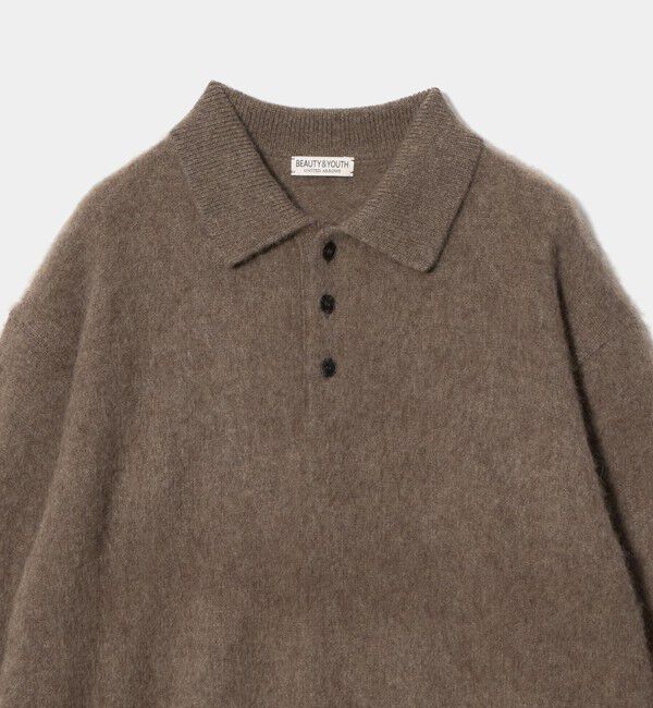 BEAUTY&YOUTH UNITED ARROWS「ブラッシュド ヤク 3B ポロニット」|ニット・セーター|