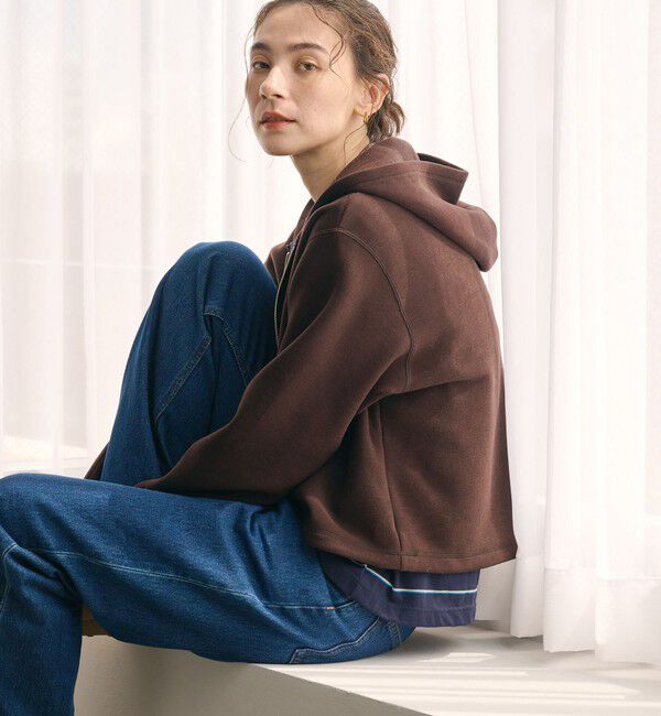 BEAUTY&YOUTH UNITED ARROWS「ダンボール ハーフジップ フーディ」|Tシャツ・カットソー|