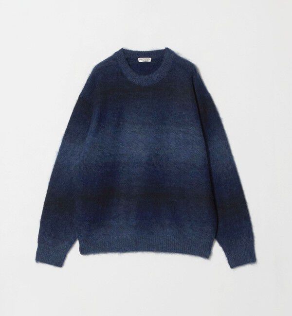BEAUTY&YOUTH UNITED ARROWS「グラディエント シャギー クルーネック ニット」|ニット・セーター|NAVY