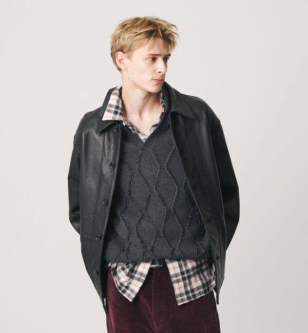 BEAUTY&YOUTH UNITED ARROWS「カウ レザー カーコート」|その他|