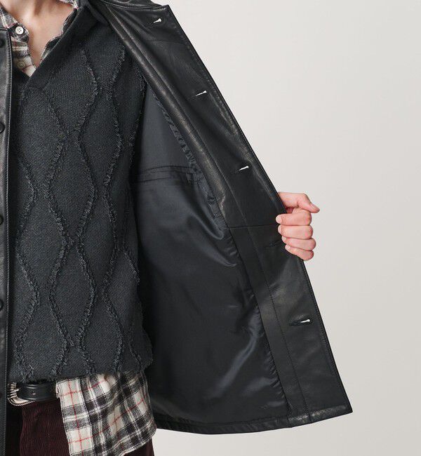 BEAUTY&YOUTH UNITED ARROWS「カウ レザー カーコート」|その他|