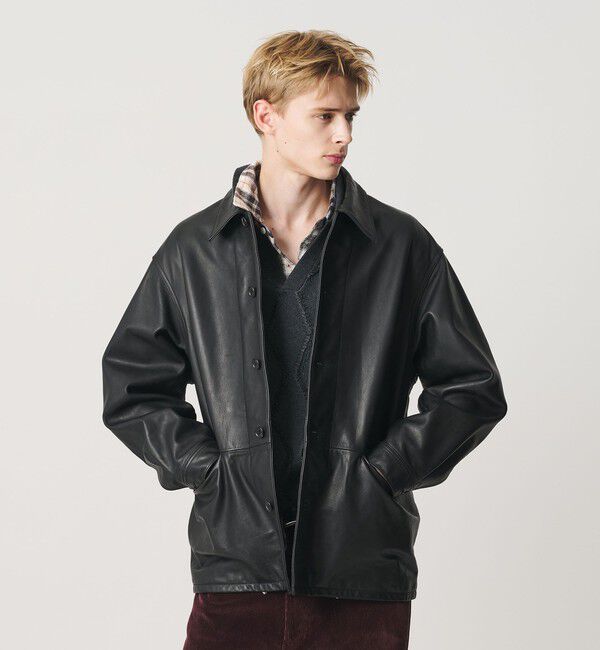 BEAUTY&YOUTH UNITED ARROWS「カウ レザー カーコート」|その他|