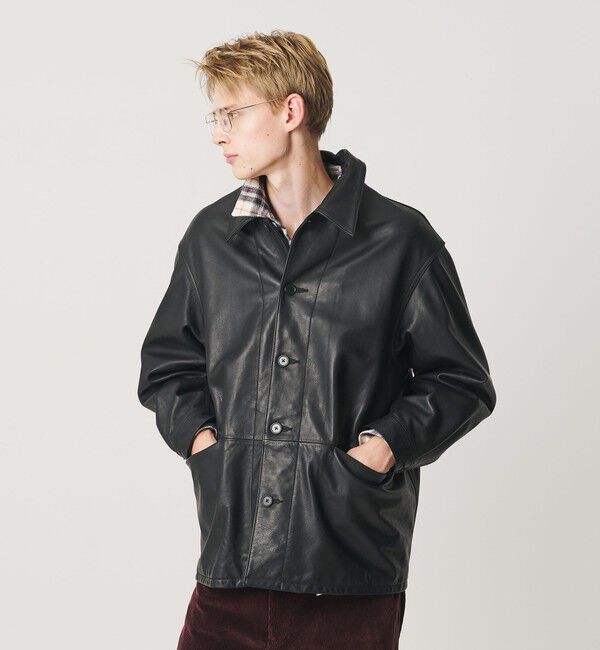 BEAUTY&YOUTH UNITED ARROWS「カウ レザー カーコート」|その他|