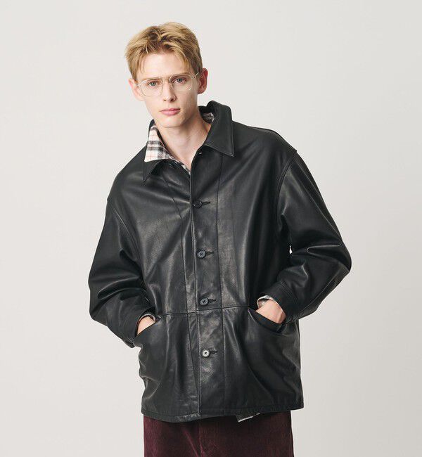 BEAUTY&YOUTH UNITED ARROWS「カウ レザー カーコート」|その他|