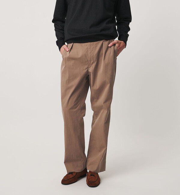 UNITED ARROWS「コットン/ナイロン ギャバピーチ ナチュラルトラウザーズ」|スラックス|MOCA