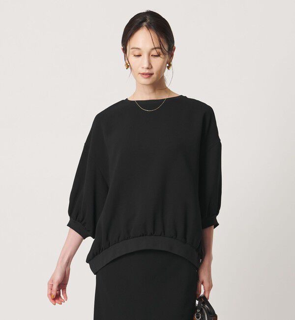 UNITED ARROWS「COMFY ７分袖 プルオーバー ブラウス ‐ウォッシャブル 防汚 UVカット‐」|シャツ・ブラウス|