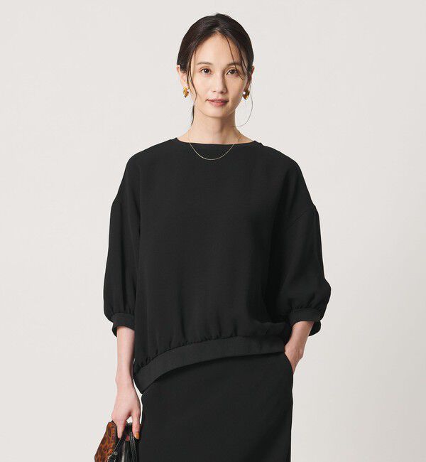 UNITED ARROWS「COMFY ７分袖 プルオーバー ブラウス ‐ウォッシャブル 防汚 UVカット‐」|シャツ・ブラウス|
